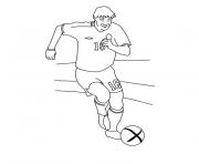 Coloriage foot gardien de but grenouille dessin