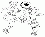 Coloriage joueur de football dessin