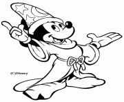 Mickey est un magicien hors pair dessin à colorier