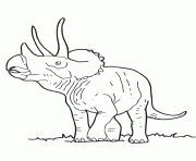 dessin dinosaure triceratops dessin à colorier