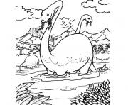 tv dinosaure dessin à colorier