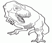 dessin dinosaure tyrannosaure rex dessin à colorier