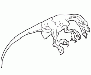 dessin dinosaure velociraptor dessin à colorier