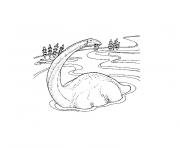 Coloriage dinosaure toboggan dessin