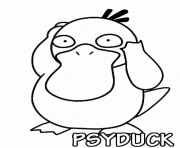 pokemon 054 Psyduck 2 dessin à colorier