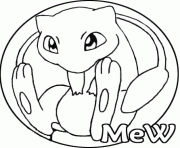 pokemon 151 Mew ter dessin à colorier