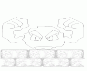 Coloriage pokemon 074 Geodude