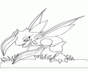 pokemon 123 Scyther dessin à colorier