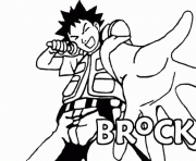 pokemon Brock dessin à colorier