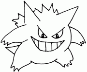pokemon 094 Gengar 2 dessin à colorier