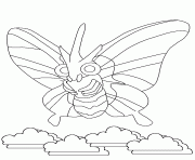 pokemon 049 Venomoth dessin à colorier