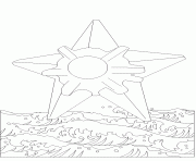 pokemon 120 Staryu dessin à colorier