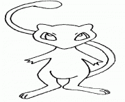 pokemon 151 Mew bis dessin à colorier