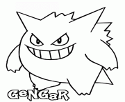 pokemon 094 Gengar dessin à colorier