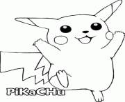 Coloriage Ash and Pikachu Pokemon dessin