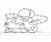pokemon 002 ivysaur dessin à colorier