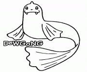 pokemon 087 Dewgong dessin à colorier