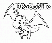pokemon 149 Dragonite dessin à colorier