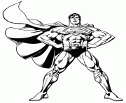 Coloriage Superman avec les bras croises dessin