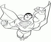 Coloriage Superman devant le Daily Planet dessin