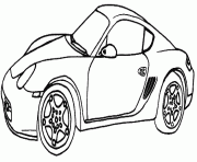 Coloriage porsche cayman