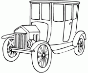 voiture antique dessin à colorier