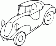 voiture ancienne dessin à colorier