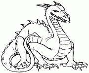 coloriage dragon dessin à colorier