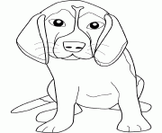 Coloriage funny pug chien dessin