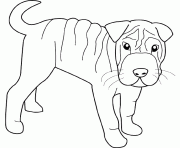 Coloriage animaux maternelle chat et chiens dans la maison de chien dessin
