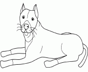 dessin chien pit bull dessin à colorier