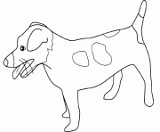 Coloriage chien rigolo dessin