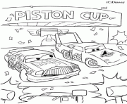 podium piston cup dessin à colorier