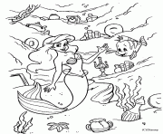 Coloriage panda sirene mermaid dessin