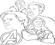 Coloriage avengers fan dessin