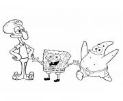 Coloriage patrick l etoile de mer bob l eponge dessin