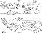 Coloriage eugene krabs bob l eponge dessin