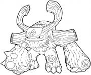 Coloriage skylanders giants fire ignitor saison 2 dessin