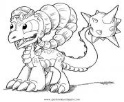 Coloriage skylanders giants fire ignitor saison 2 dessin