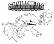 Coloriage skylanders swap force undead saison 1 grim creeper dessin