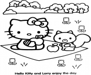 dessin hello kitty 80 dessin à colorier