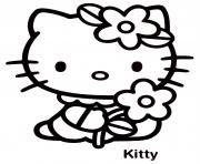 Coloriage hello kitty et ses amis dessin