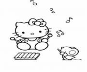 Coloriage hello kitty et pucca dessin