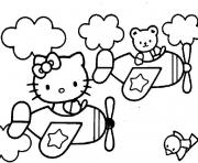 dessin hello kitty 77 dessin à colorier
