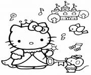 dessin hello kitty 85 dessin à colorier