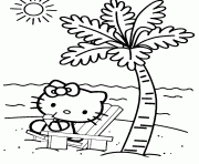 Coloriage hello kitty en princesse dessin