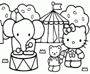Coloriage Hello Kitty Pere Noel