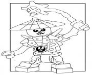 dessin ennemis squelette Ninjago 4 dessin à colorier