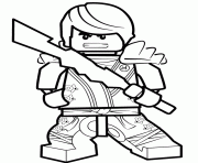 Coloriage LEGO Ninjago Skylor in Zukin Gi dessin