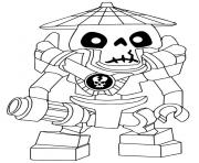 dessin ennemis squelette Ninjago 3 dessin à colorier
